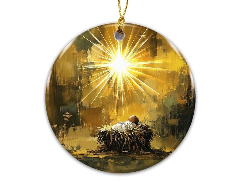 Sun Sky Gallery Nativity Christian Decor Ceramic Ornament